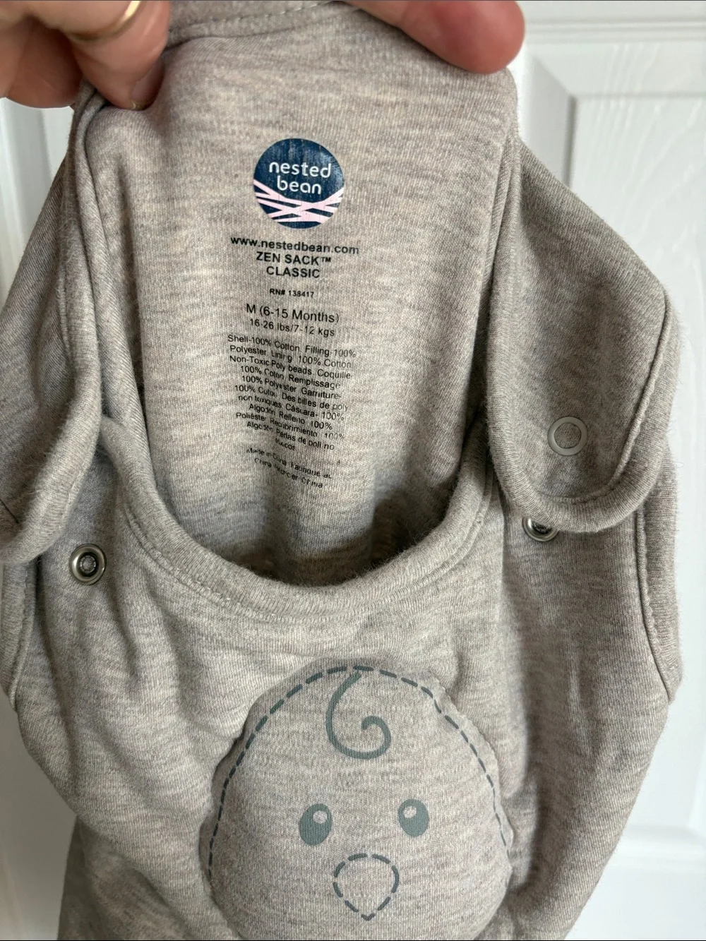 Nested Bean Classic 6-15 months Cotton Sleep Sack